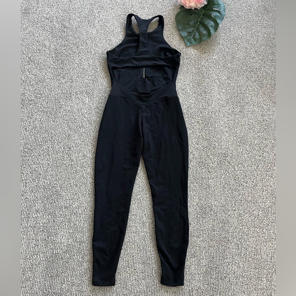Bombshell Sportswear Zip Bodysuit Black Size M - Picture 3 of 10